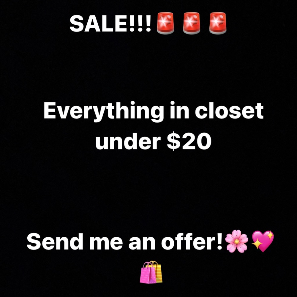 SALE! Final closet clear out